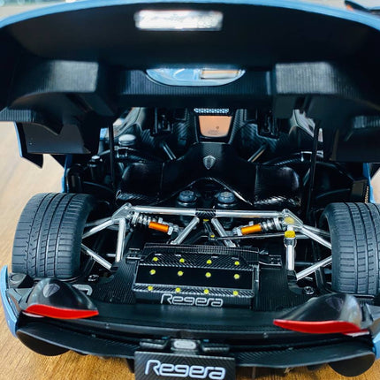 AutoArt Koenigsegg Regera Blue 1:18 Diecast Model Car - showroom-quality model replica