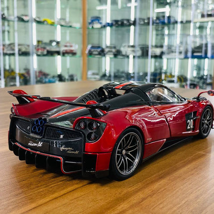LCD Model Pagani Huayra BC Roadster Red/Black 1:18 Diecast Model Car - fine detailed model replica