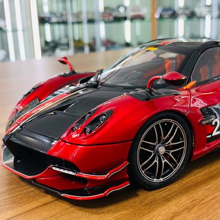 LCD Model Pagani Huayra BC Roadster Red/Black 1:18 Diecast Model Car - detailed die-cast style model