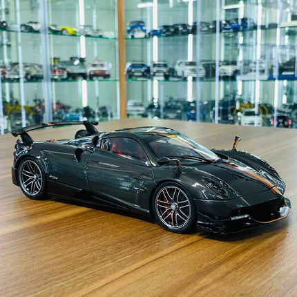 LCD Model Pagani Huayra BC Roadster Grey 1:18 Diecast Model Car - detailed collector display model