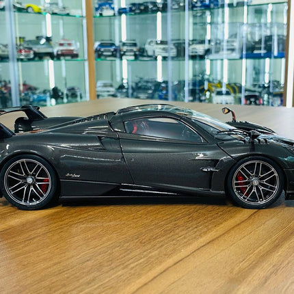 LCD Model Pagani Huayra BC Roadster Grey 1:18 Diecast Model Car - collectible scale model car