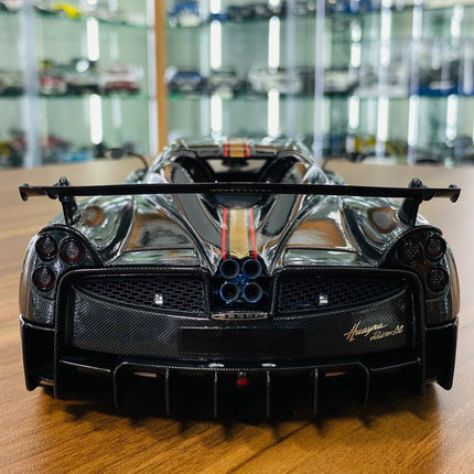 LCD Model Pagani Huayra BC Roadster Grey 1:18 Diecast Model Car - premium collector scale model