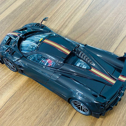 LCD Model Pagani Huayra BC Roadster Grey 1:18 Diecast Model Car - scale model for display