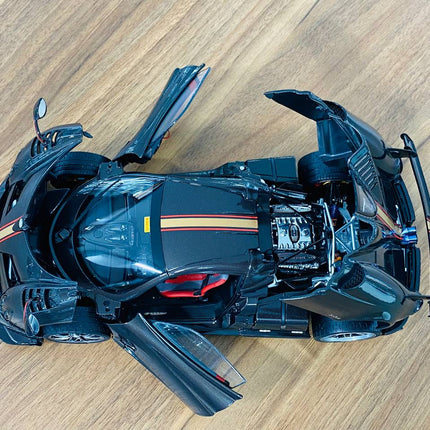 LCD Model Pagani Huayra BC Roadster Grey 1:18 Diecast Model Car - showroom-quality model replica