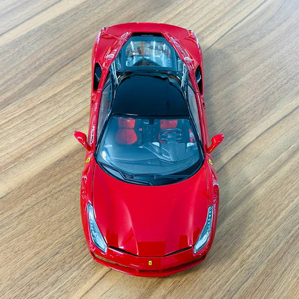 Bburago 1/18 Ferrari 488 GTB Red Signature Series Diecast Model - collector edition scale model