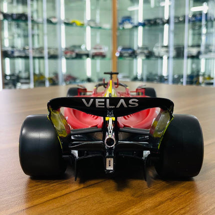 Bburago Ferrari F1-75 C. Leclerc #16 1/18 Diecast Model Car Matt Red/Yellow - detailed die-cast style model