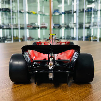 1/18 Metal Diecast Bburago Ferrari SF-23 C. Sainz #55 Matt Red - detailed die-cast style model