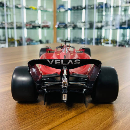 Bburago Ferrari F1-75 C. Leclerc #16 1:18 Matt Red Diecast Model Car - premium collector scale model