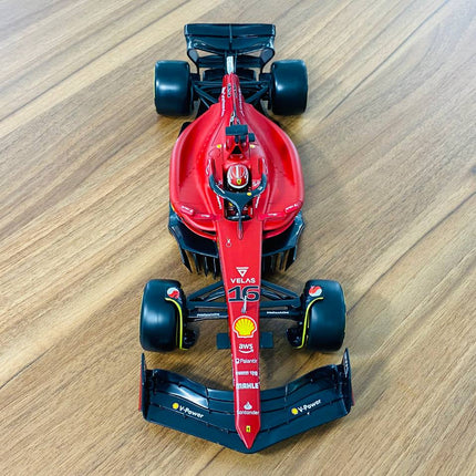 Bburago Ferrari F1-75 C. Leclerc #16 1:18 Matt Red Diecast Model Car - detailed die-cast style model