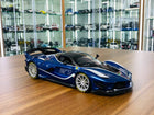 Bburago Ferrari FXX K #27 1/18 Diecast Model Car Blue - detailed collector display model