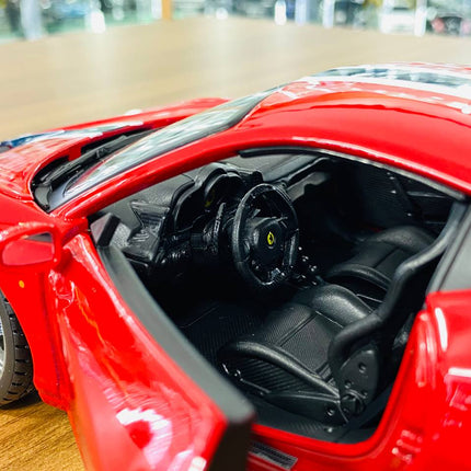 Bburago Ferrari 458 Speciale 1/18 Red Diecast Model Car - scale model for display