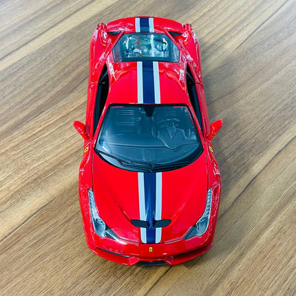 Bburago Ferrari 458 Speciale 1/18 Red Diecast Model Car - fine detailed model replica