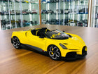 Bburago Bugatti Mistral 1:18 Yellow Diecast Model Car - detailed collector display model