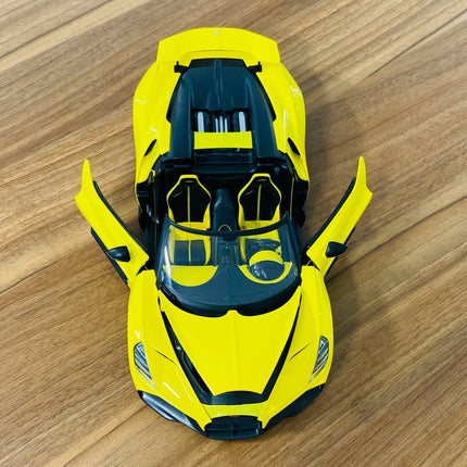 Bburago Bugatti Mistral 1:18 Yellow Diecast Model Car - scale model for display