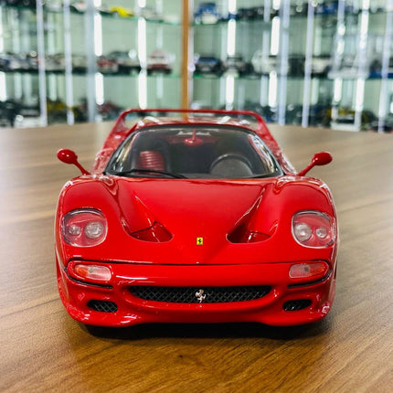Bburago 1/18 Ferrari F50 Red Diecast Model Car - studio product photo of the scale model