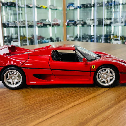 Bburago 1/18 Ferrari F50 Red Diecast Model Car - collectible scale model car