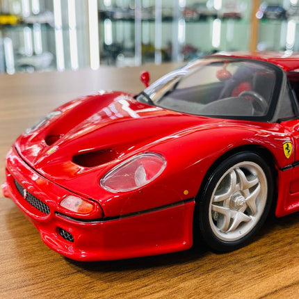 Bburago 1/18 Ferrari F50 Red Diecast Model Car - detailed die-cast style model