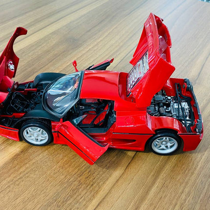 Bburago 1/18 Ferrari F50 Red Diecast Model Car - premium collector scale model