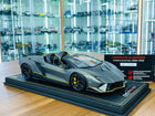 MR Collection Lamborghini AUTENTICA 1/18 Resin Model Grigio Titans - detailed collector display model