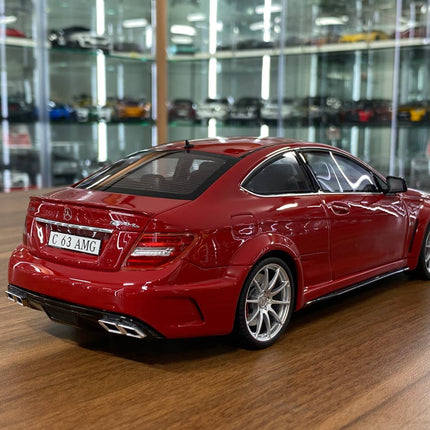 GT Spirit 1/18 Mercedes-Benz AMG C63 Black Series Red Resin Model - premium collector scale model