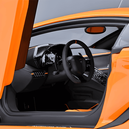 AutoArt Lamborghini Aventador SVJ Orange 1:18 Diecast Model Car - detailed model car replica