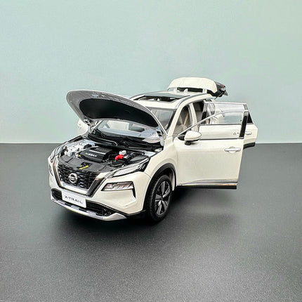 YX Car Model Nissan X-Trail White 1:18 Diecast Model Car - premium collector scale model