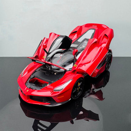 BBR Ferrari LaFerrari Rosso Corsa / Black Hood 1:18 Diecast Model Car - fine detailed model replica