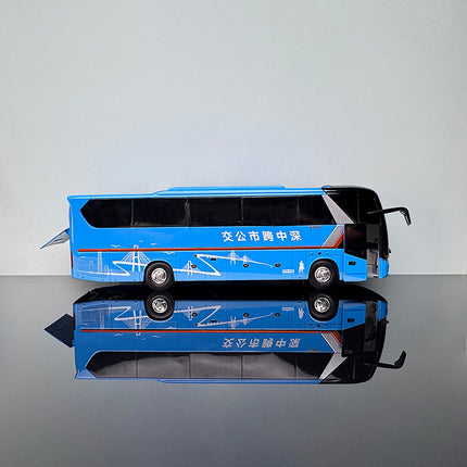 King Long Longwei II Bus Deep Blue 1:38 Diecast Model Bus - premium collector scale model