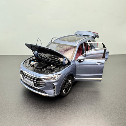 Chery YX Jetour X70 PLUS SUV Blue 1:18 Diecast Model Car - scale model for display