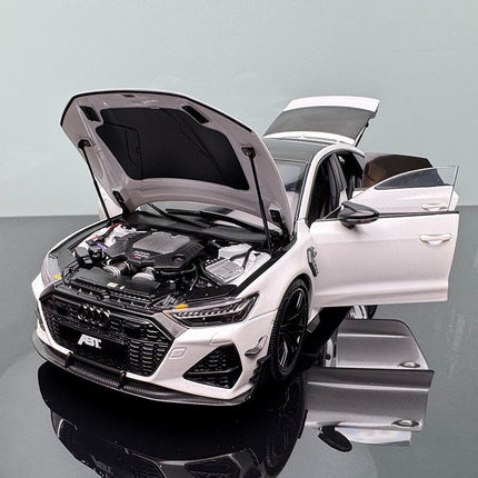 KengFai Audi RS7 ABT Modified Version White 1:18 Diecast Model Car - fine detailed model replica