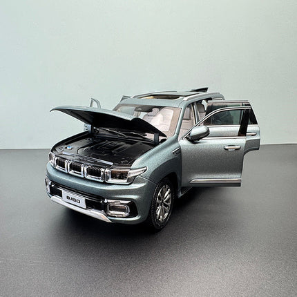 BAIC BJ60 Azure Stone Star Grey Off-Road SUV 1:18 Diecast Model Car - premium collector scale model