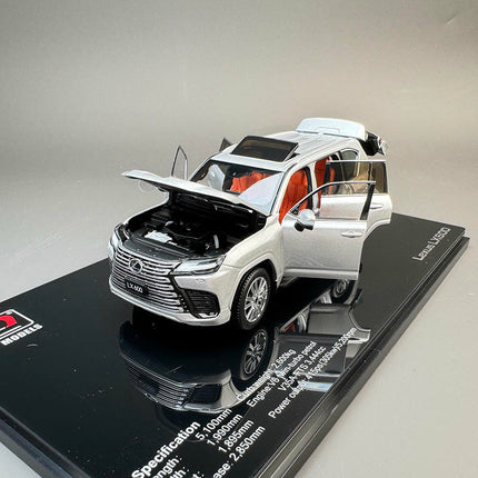 LCD Model Lexus LX600 Silver 1:43 Diecast Model Car - scale model for display