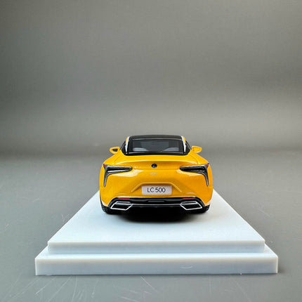 Almost Real Lexus LC500 2018 Yellow 1:64 Diecast Model Car - fine detailed model replica