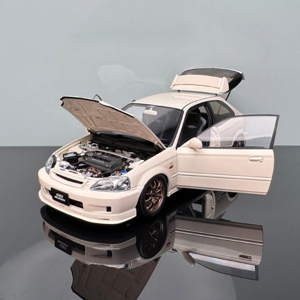 Motorhelix Honda Civic Type R EK9 Mugen Red 1:18 Diecast Model Car - detailed collector display model