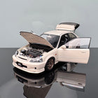 Motorhelix Honda Civic Type R EK9 Mugen Red 1:18 Diecast Model Car - detailed collector display model
