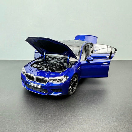 Norev BMW M5 F90 M Power Alpine Blue 1:18 Diecast Model Car - premium collector scale model