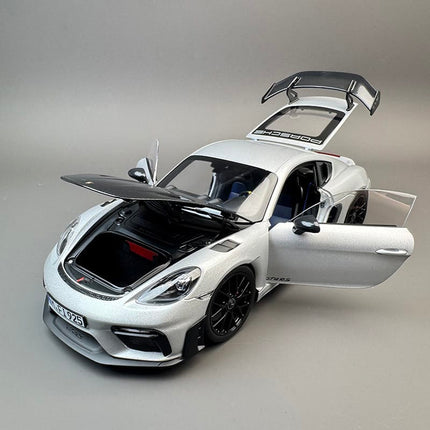 Norev Porsche 911 GT4 RS Silver 1:18 Diecast Model Car - detailed die-cast style model