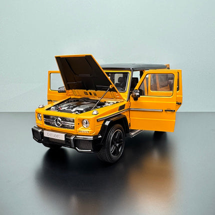 Almost Real Mercedes-Benz G63 AMG 2017 Yellow 1:18 Diecast Model Car - premium collector scale model