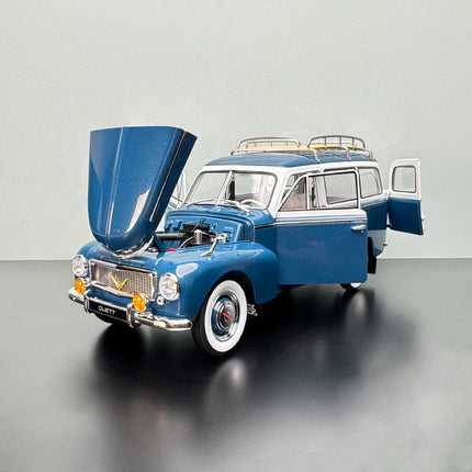 Original Volvo 1939 PV445 Duett Blue 1:18 Diecast Model Car - fine detailed model replica