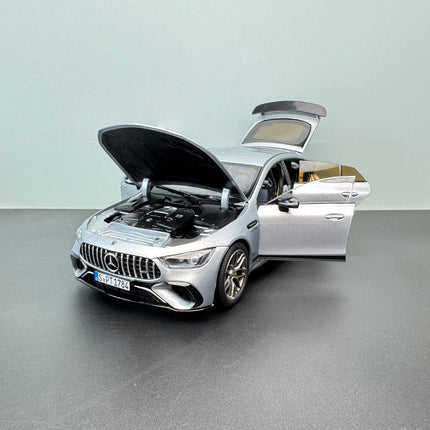 Norev Mercedes-Benz AMG GT63 4MATIC 2021 Silver 1:18 Diecast Model Car - fine detailed model replica