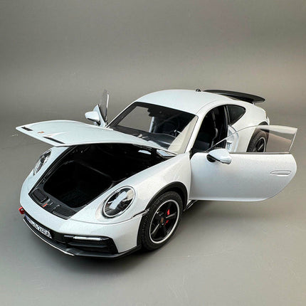 Norev Porsche 911 Dakar 2023 Ice Grey Metallic 1:18 Diecast Model Car - premium collector scale model