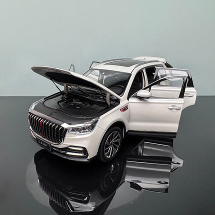 Century Dragon Hongqi HS7 SUV White 1:18 Diecast Model Car - fine detailed model replica