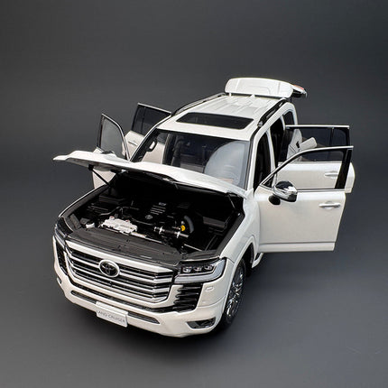 LCD Model Toyota Land Cruiser LC300 ZX Black 1:18 Diecast Model Car - premium collector scale model