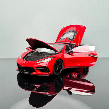 AutoArt Chevrolet Corvette C8 Red 1:18 Diecast Model Car - premium collector scale model