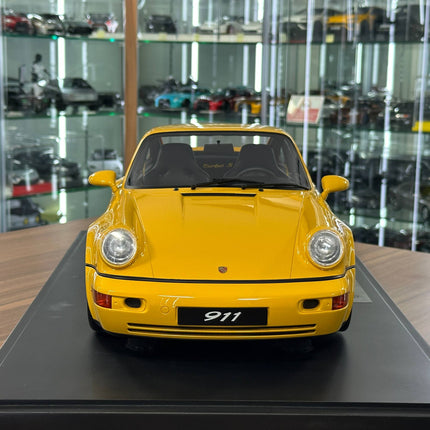 GT Spirit Porsche 911 (964) Turbo S 1994 1:8 Resin Model Yellow - collectible scale model car