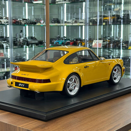 GT Spirit Porsche 911 (964) Turbo S 1994 1:8 Resin Model Yellow - premium collector scale model