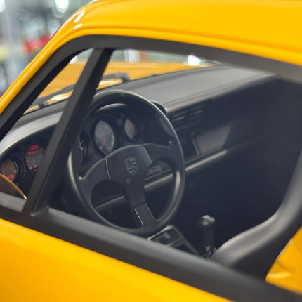 GT Spirit Porsche 911 (964) Turbo S 1994 1:8 Resin Model Yellow - detailed die-cast style model