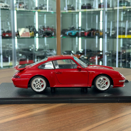 Solido Porsche 911 993 Carrera RS 1997 1:18 Red Diecast Model - collectible scale model car
