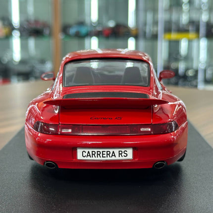 Solido Porsche 911 993 Carrera RS 1997 1:18 Red Diecast Model - premium collector scale model