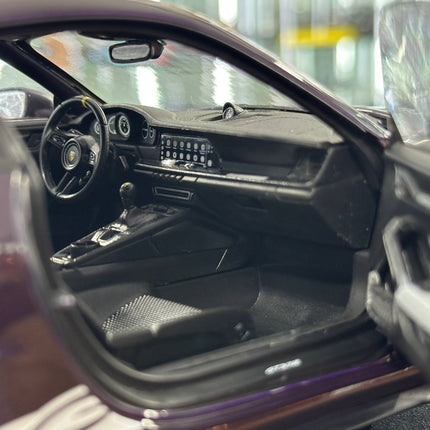 Solido Porsche 911 (992) GT3 RS 2024 1/18 Diecast Model Car Purple - detailed die-cast style model